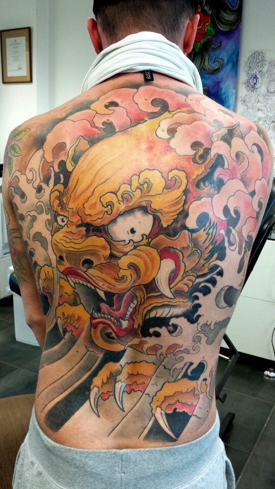 Japán stílusú tetoválás a Pinker Tattoo galériából